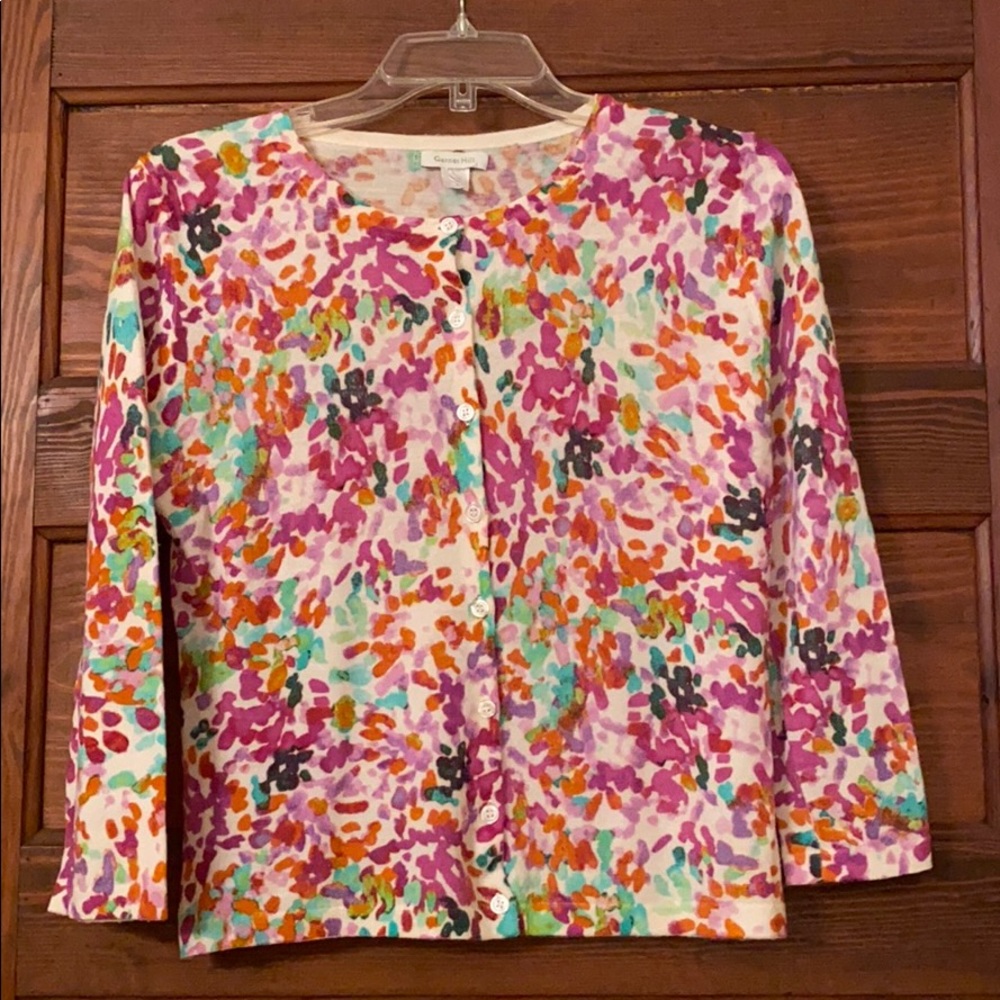 Garnet Hill merino wool cardigan